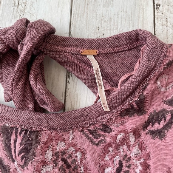 Free People No Ordinary Top in Smoked Pink Size XL - Picture 6 of 9